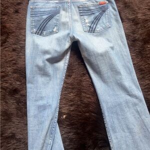 7 For All Mankind Dojo Light Blue  flared Jeans